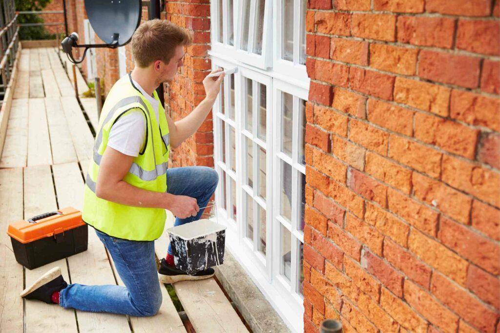 professional window painting service