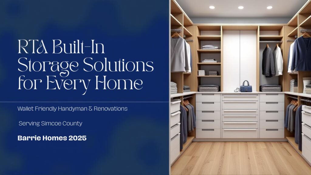 Built-in storage and closet organization solutions for Barrie homes 2025 complete guide by Wallet Friendly Handyman contractors